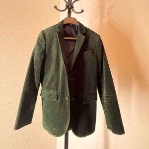 Boy Blazer - Green Velvet
